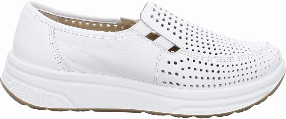 Ara Women's Sapporo 2.0 Slip on Sneaker White Day Fit
