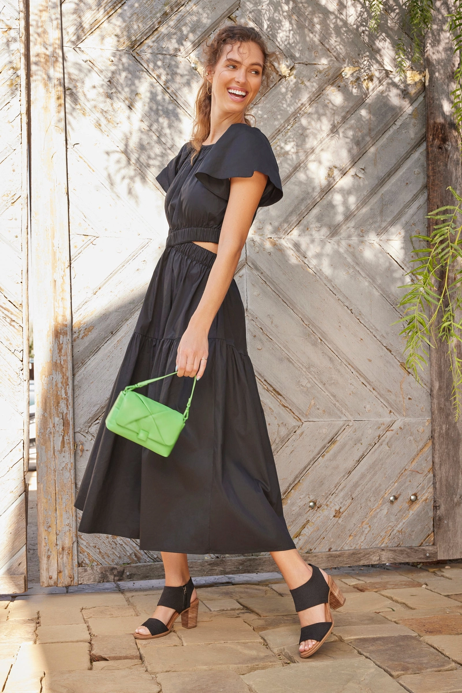 Majorca Cutout Sandal - Black Fashionable And Functional