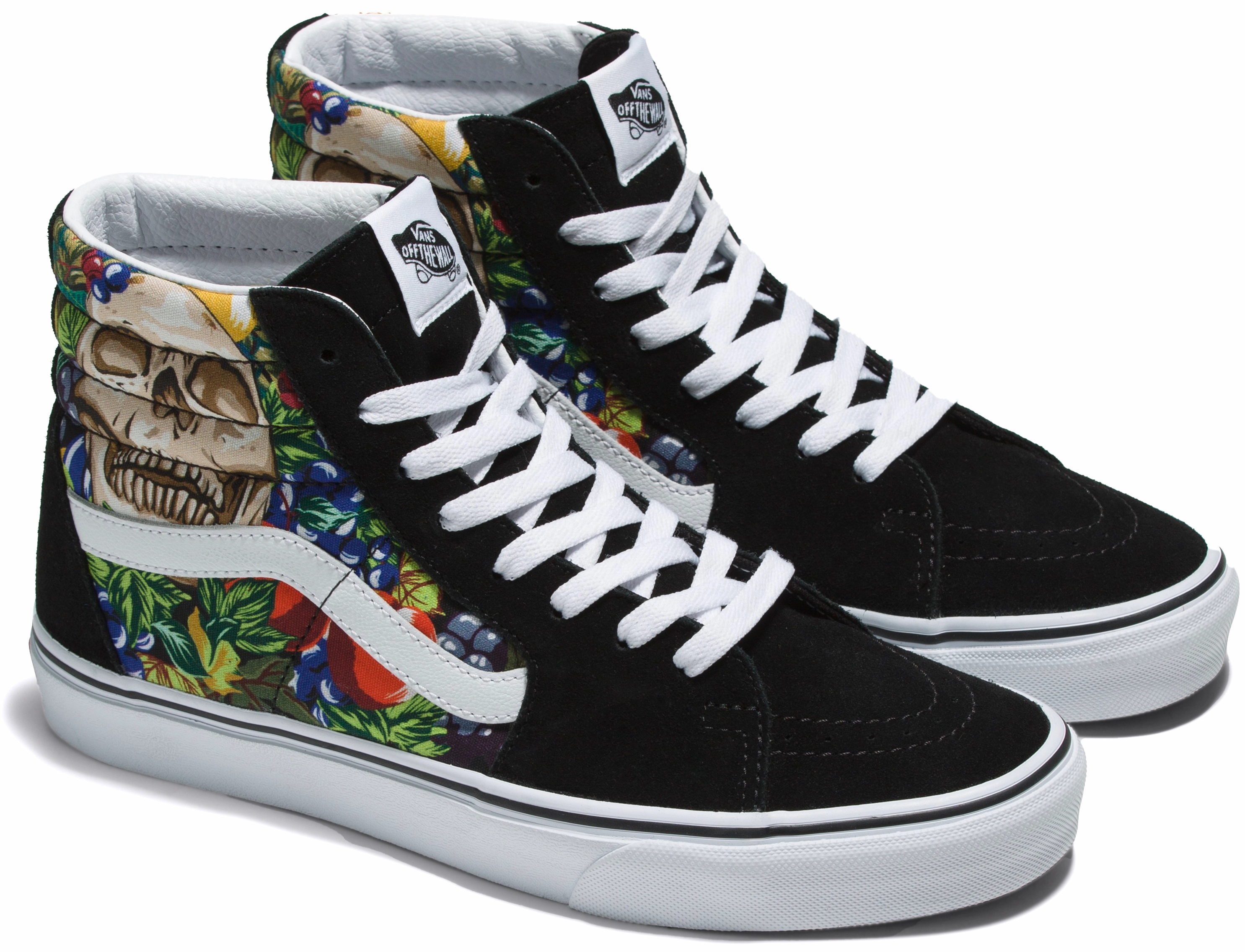 Vans Sk8-Hi Fruit Skull Black/White Nordic Tone High Quality
