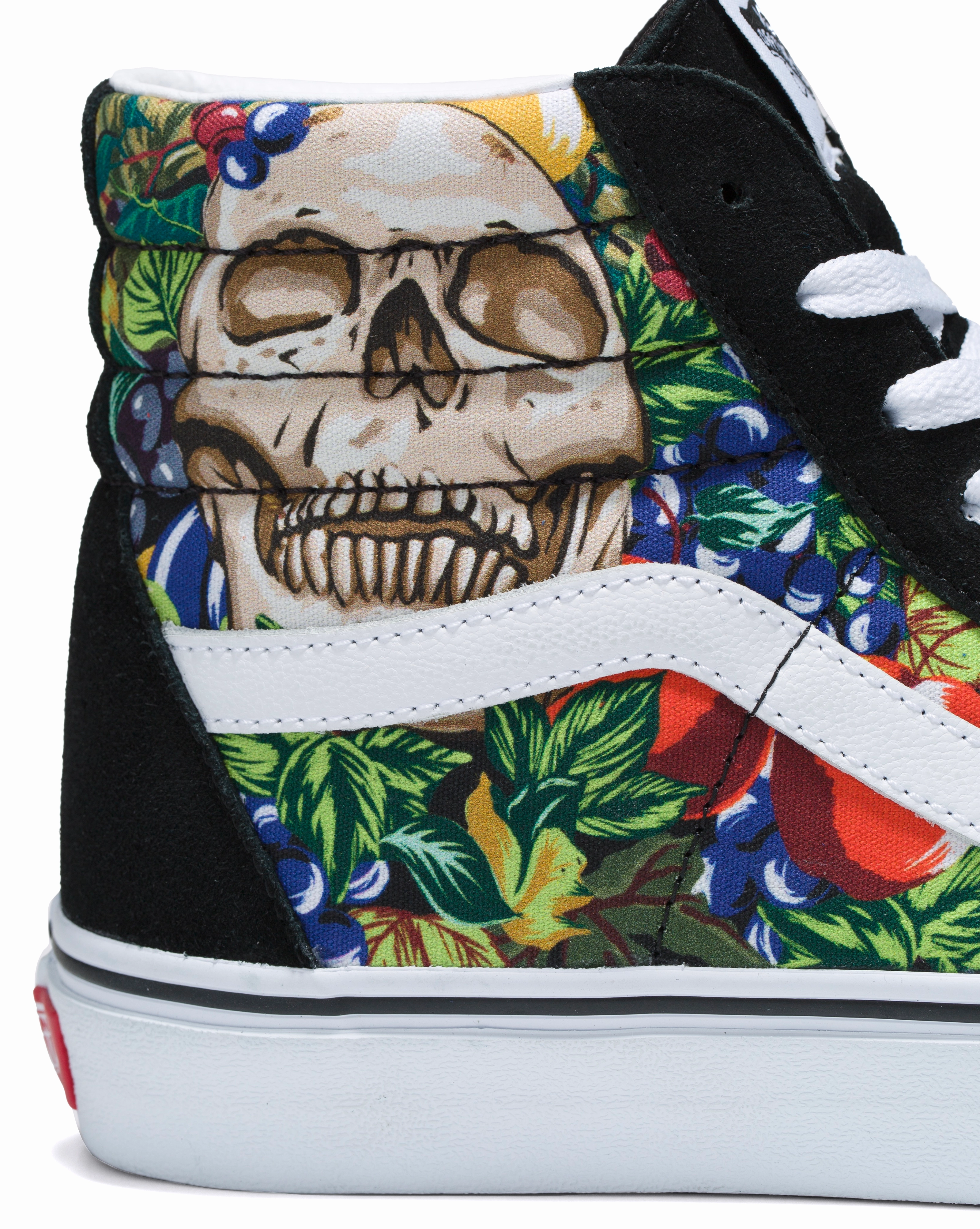 Vans Sk8-Hi Fruit Skull Black/White Trend Glow Soft Move