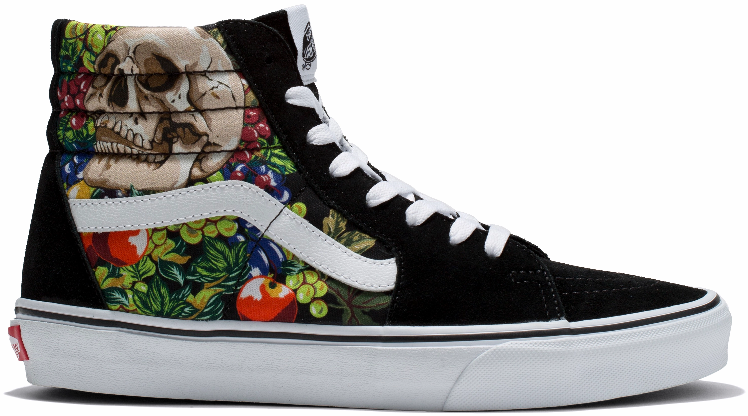 Vans Sk8-Hi Fruit Skull Black/White Road grip Fight Mode
