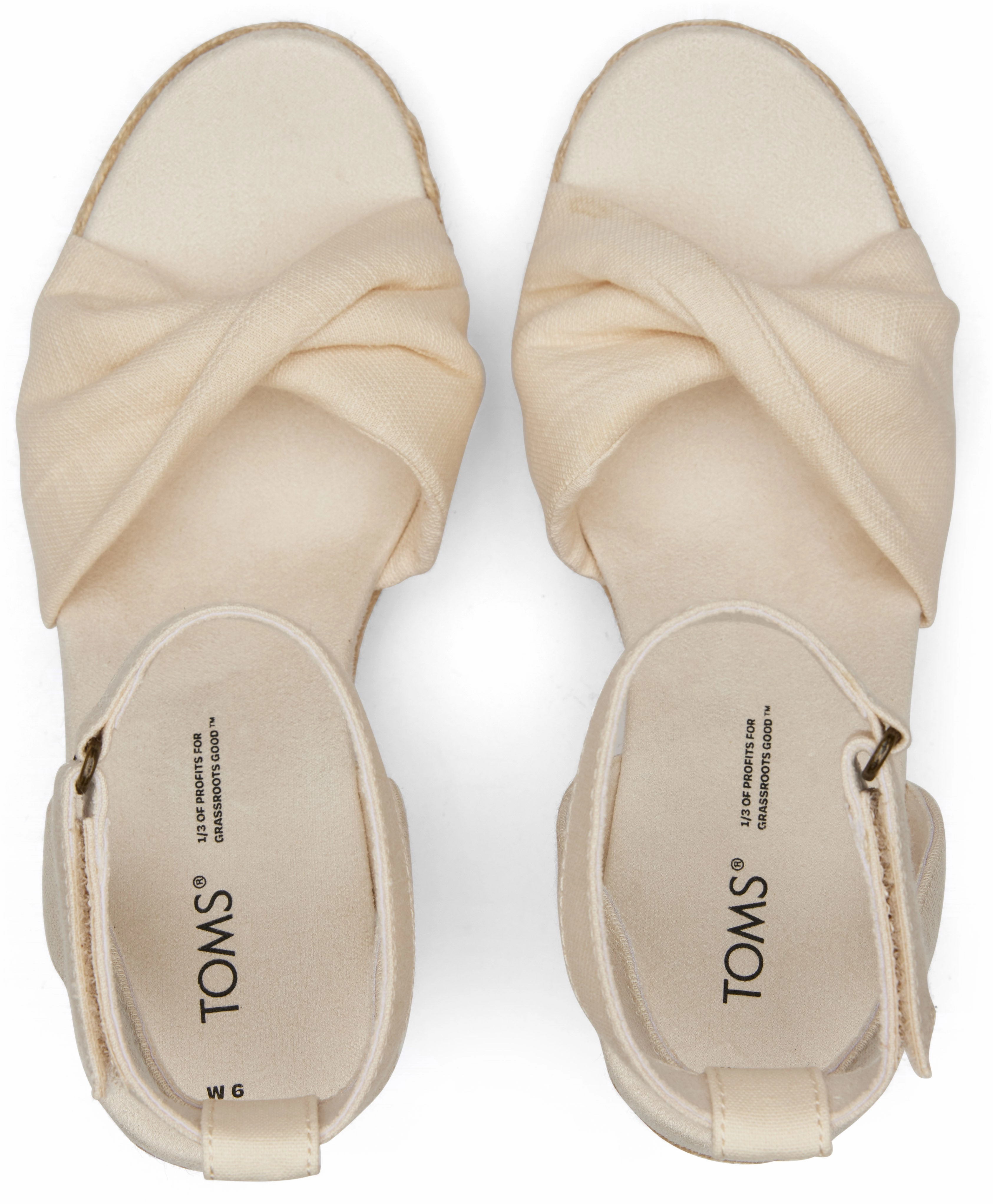 Marisela Wedge Sandal - Natural Quick Pack Elastic Sling