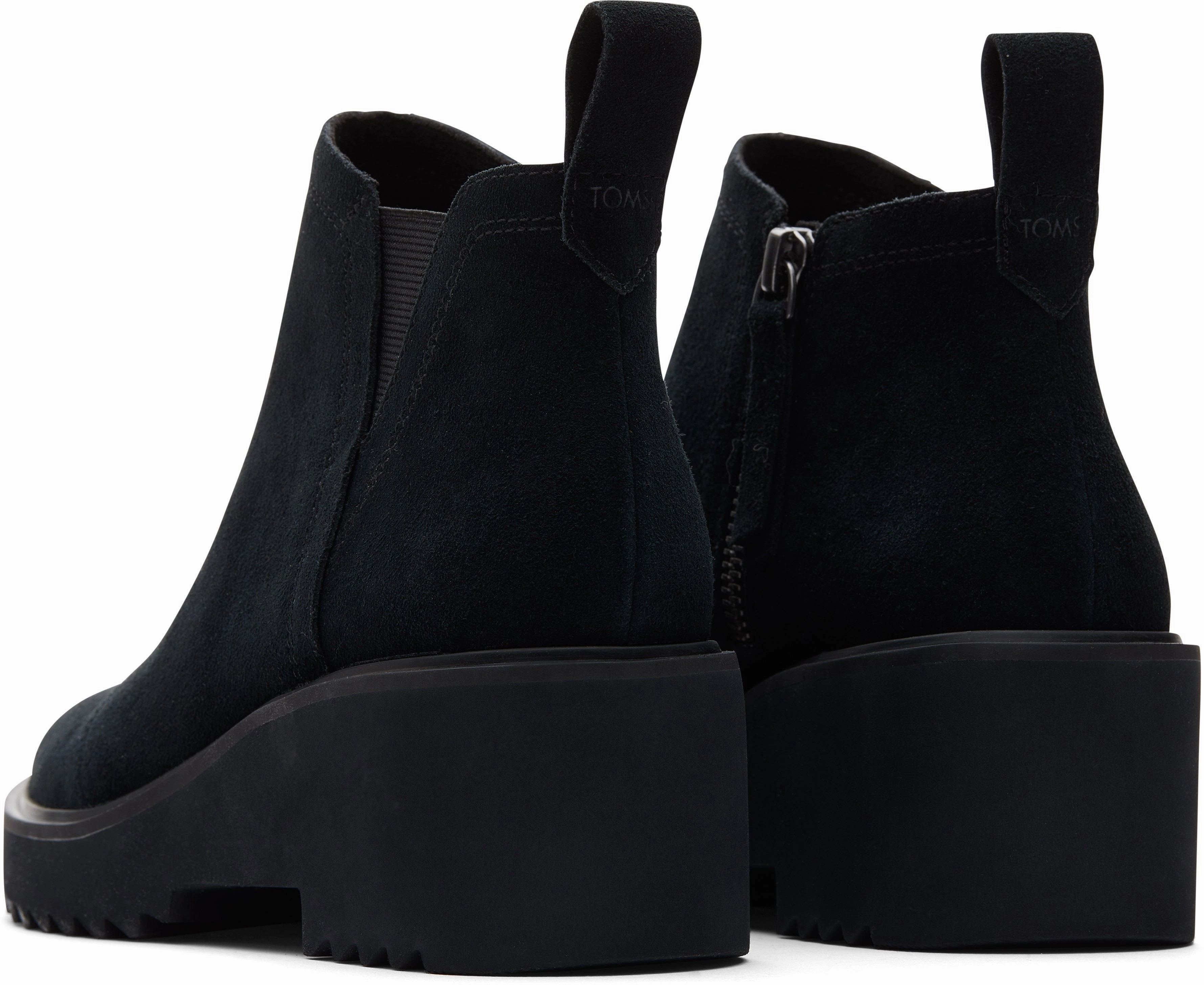 Suede Soft Maude Ankle Boot - Black/Black Suede