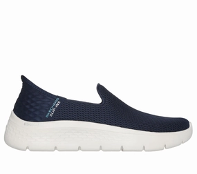 Hygroscopic Insole Layer Fresh Style Skechers Women's GO WALK Flex-Relish Slip-ins Hands Free Navy Blue
