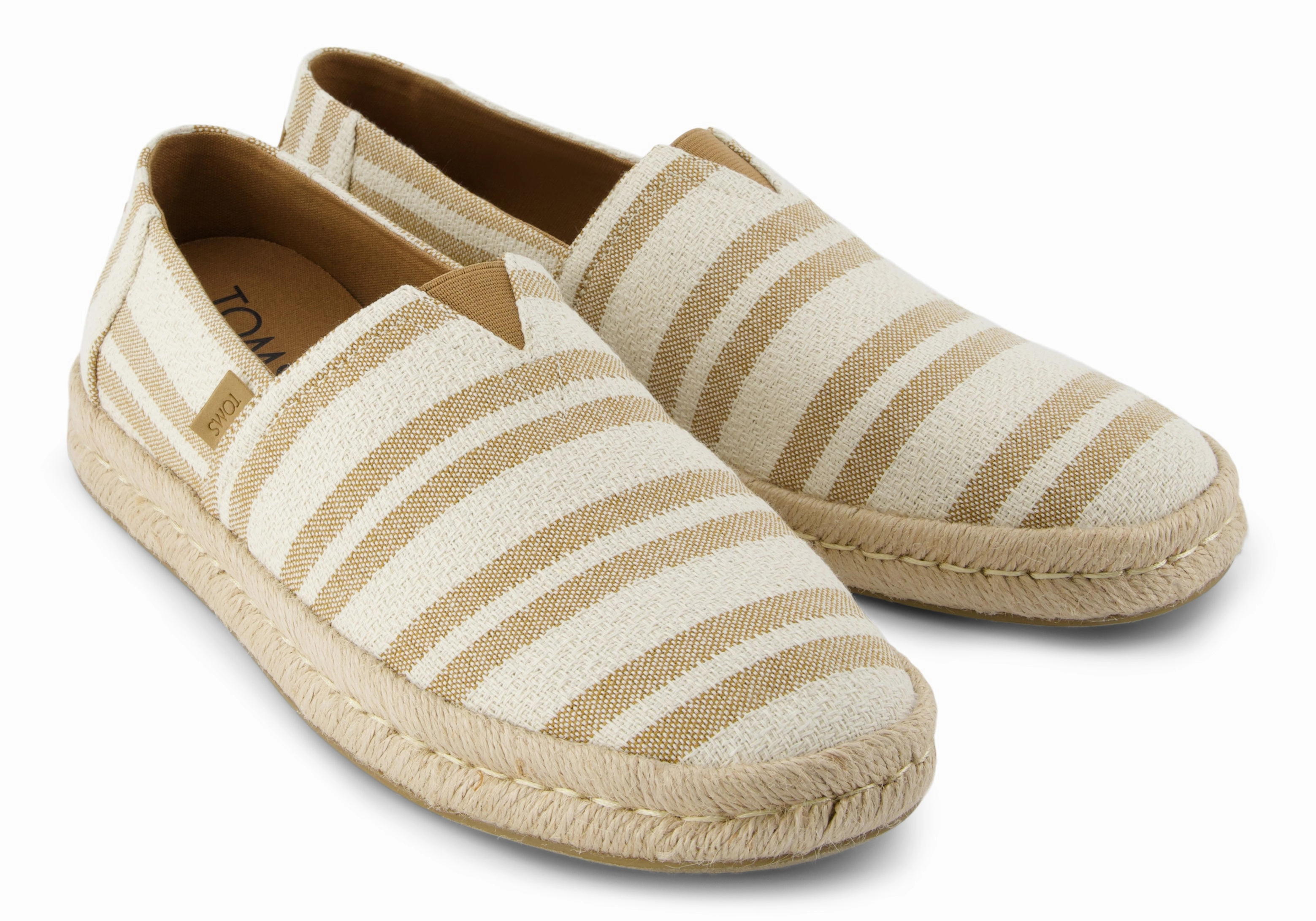 Men's Alpargata Rope 2.0 - Toffee Beach Stripe Synthetic Soft Lining