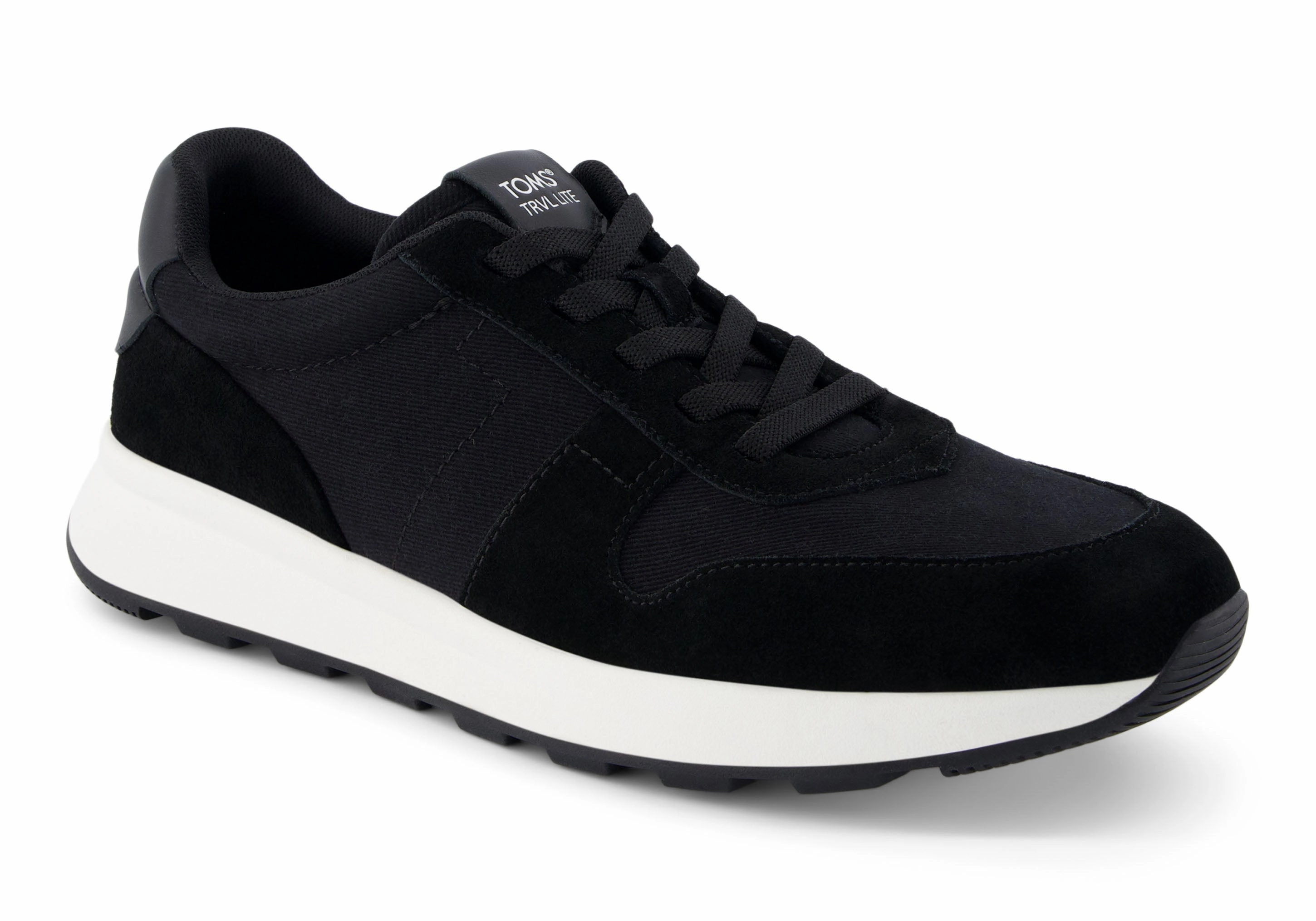 Comfy Everyday Men's TRVL Lite Retro Sneaker - Black