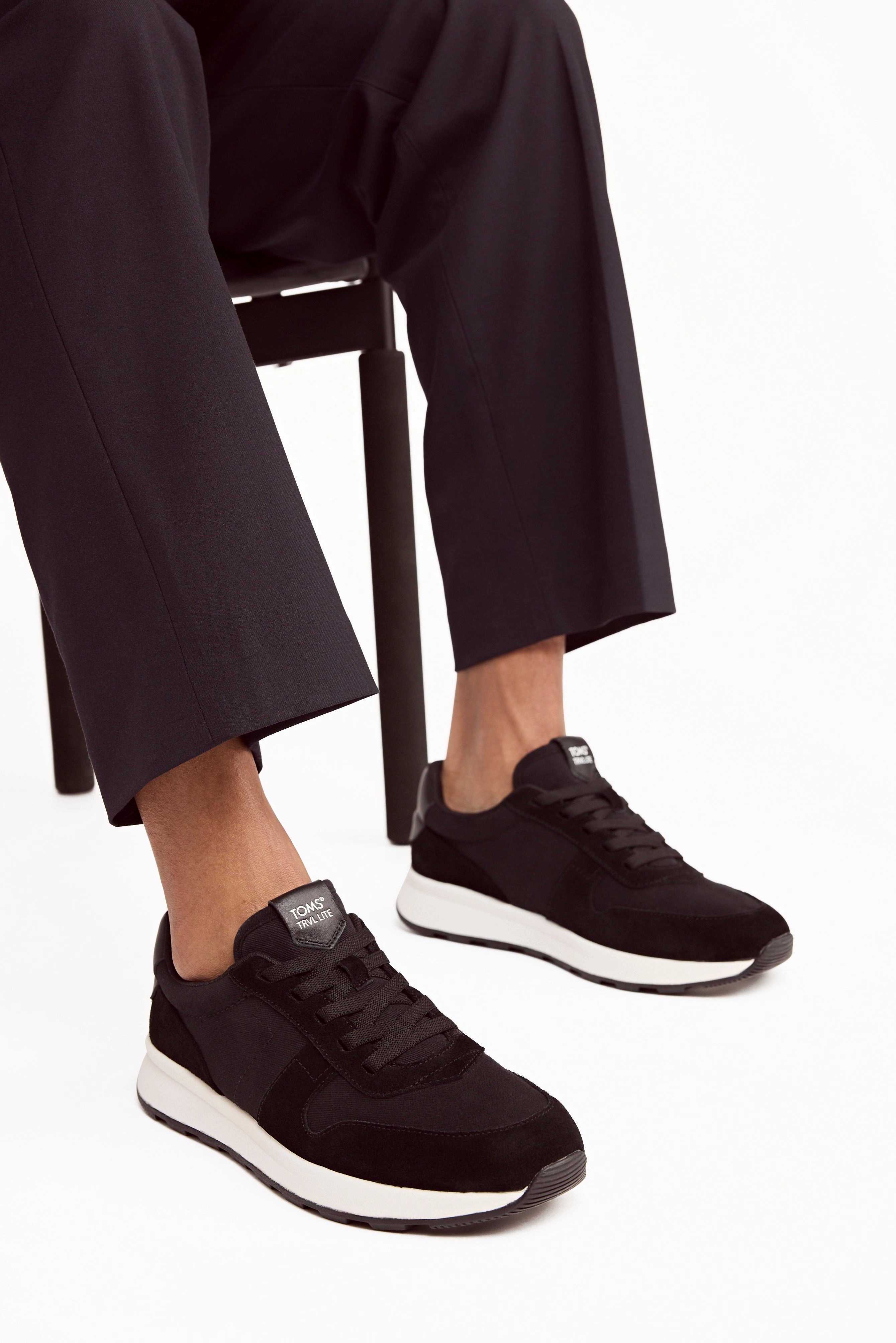 Easy To Clean Slip On Men's TRVL Lite Retro Sneaker - Black