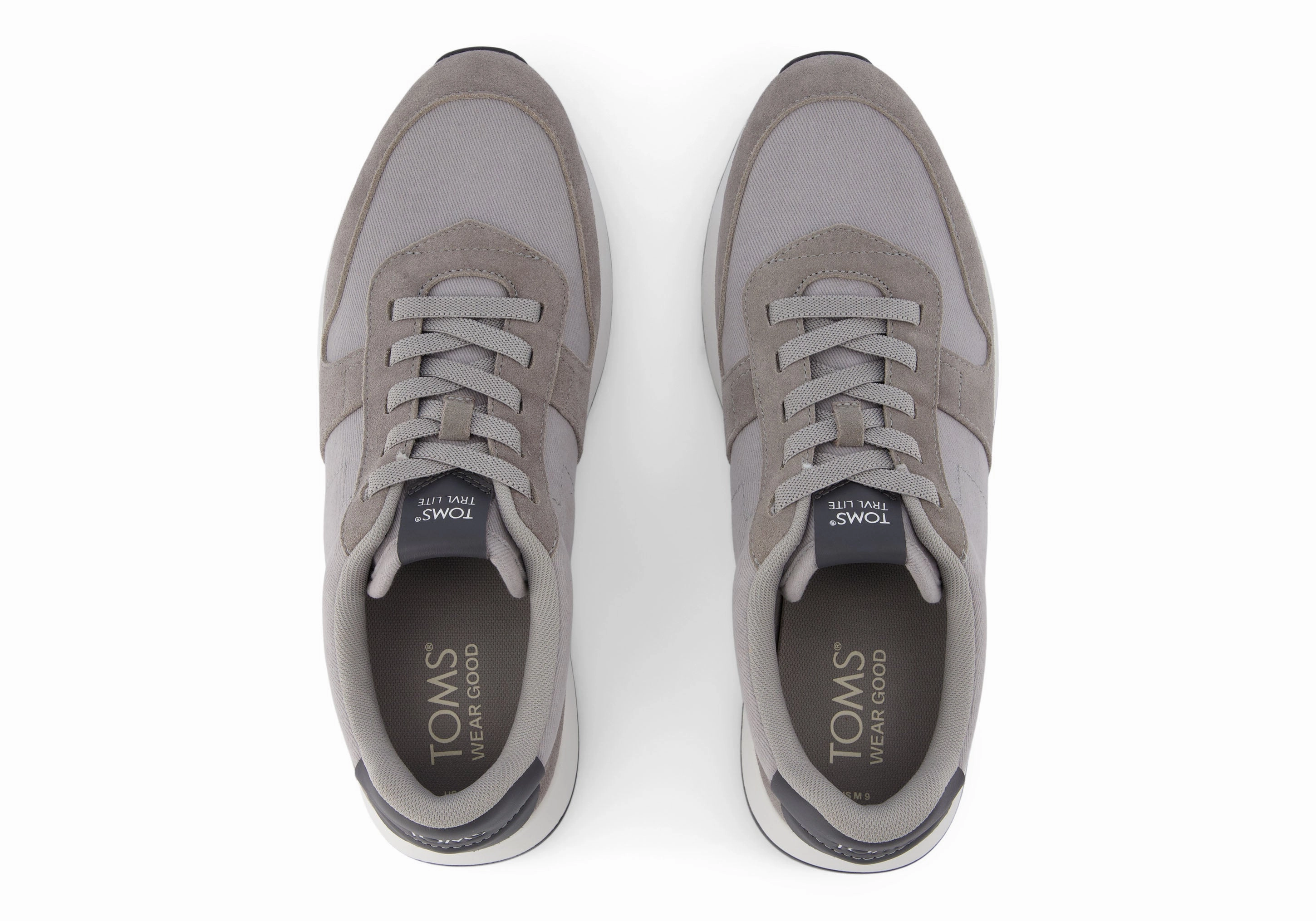 Men's TRVL Lite Retro Sneaker - Drizzle Grey Slip Free Fit