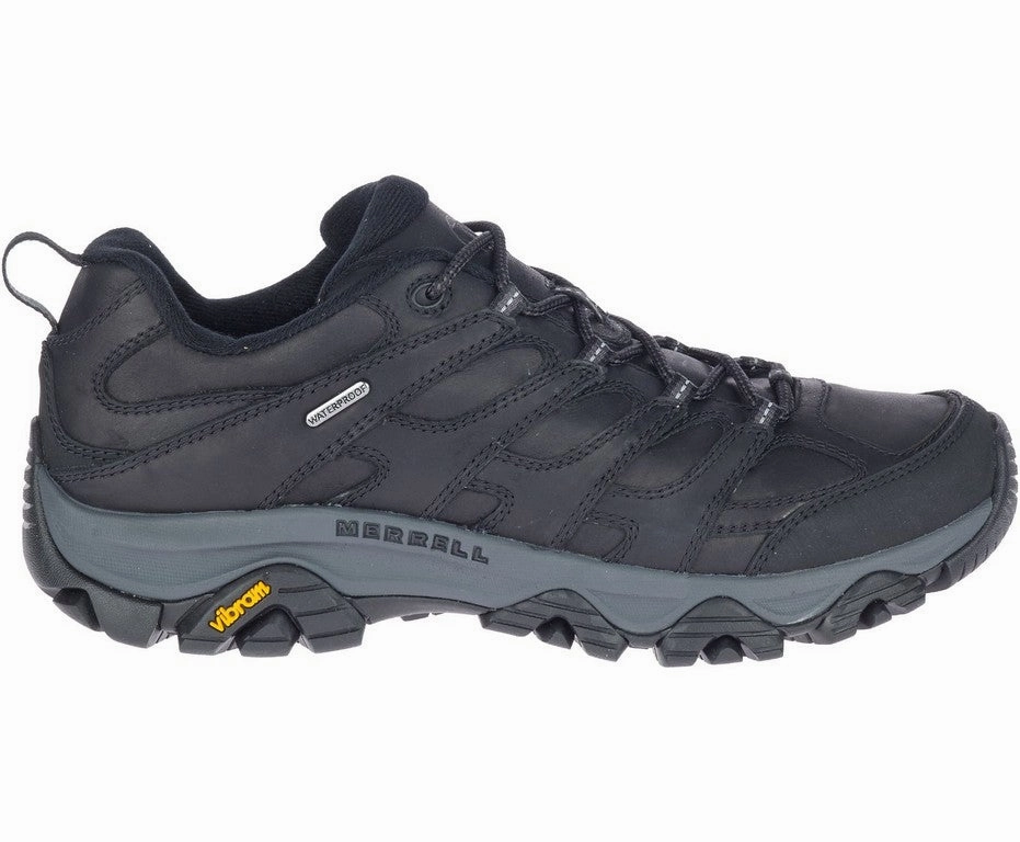 Asymmetric Lacing System Merrell Men's Moab 3 Prime Water-Proof Shoes Black