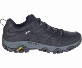 Merrell Men's Moab 3 Prime Water-Proof Shoes Black Support Flexible Rubber Sole