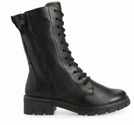 Comfortable Padding Ara Women's Duluth Leather Boot - Black