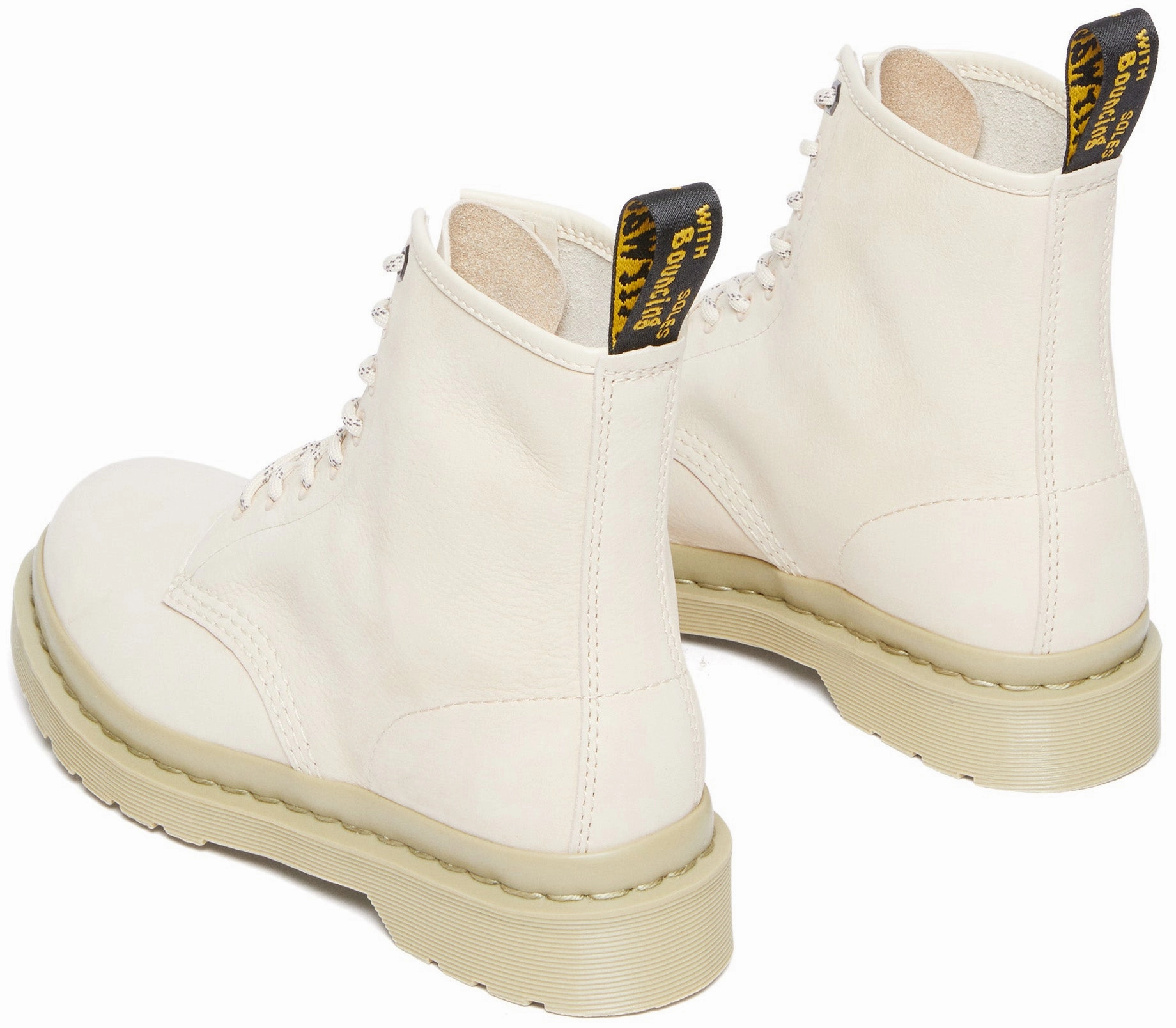 Comfortable Upper Anti-Friction Dr. Martens 1460 Parchment Beige Milled Nubuck WP