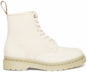 Soft Touch Dr. Martens 1460 Parchment Beige Milled Nubuck WP