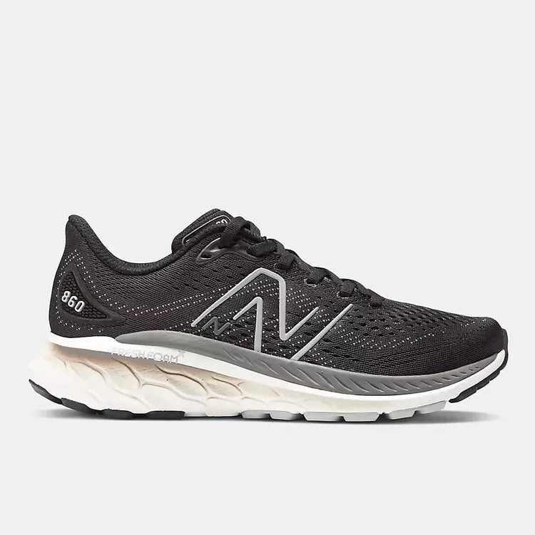 New Balance Women's Fresh Foam X 860v13 Running Shoe Black/White MemoryFoam