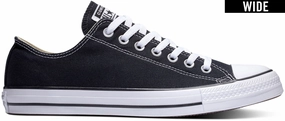 Mesh Upper Converse Chuck Taylor All Star Low Top Wide Width Black