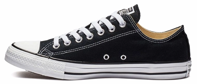 Comfort footbed Leather Converse Chuck Taylor All Star Low Top Wide Width Black