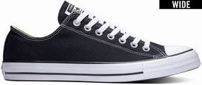 Mesh Upper Converse Chuck Taylor All Star Low Top Wide Width Black