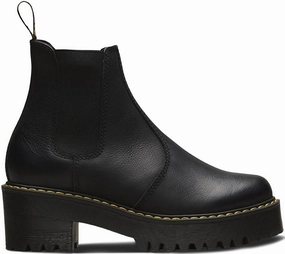Comfortable Footbed Dr. Martens Womens Rometty Chelsea Boot Black