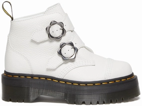 Dr Martens Womens Devon Flower White Nappa Unisex Cool Modern
