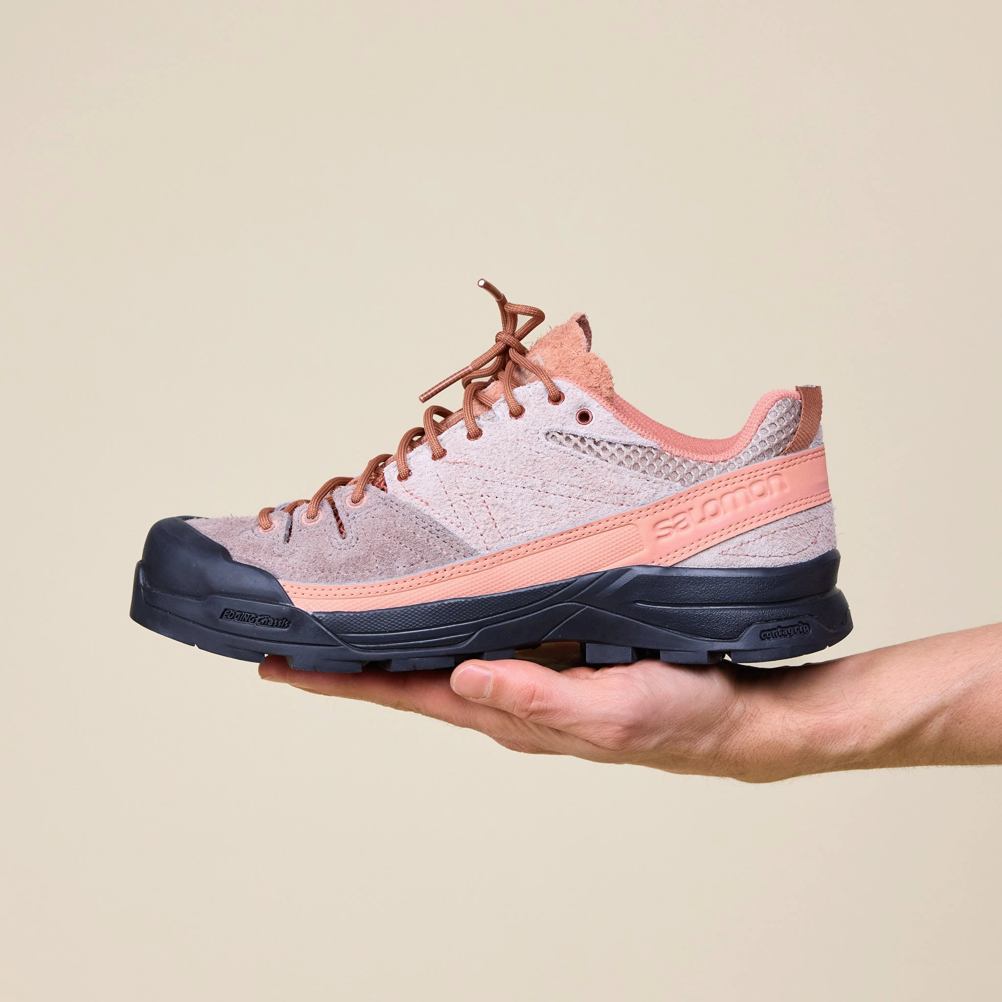 Salomon - X-ALP Leather - Etherea / Russet / Hyma Pink All-Terrain Ready Trail Tested