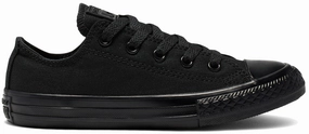 Converse Youth Chuck Taylor All Star Low Top Black Monochrome Boho Free