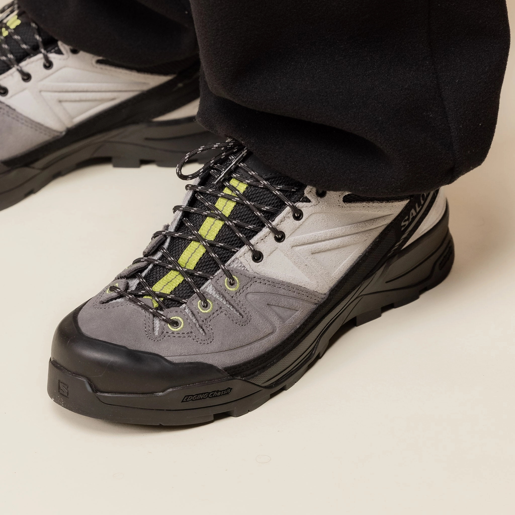 Salomon - X-ALP Leather - Black / Castlerock / Citron Stable