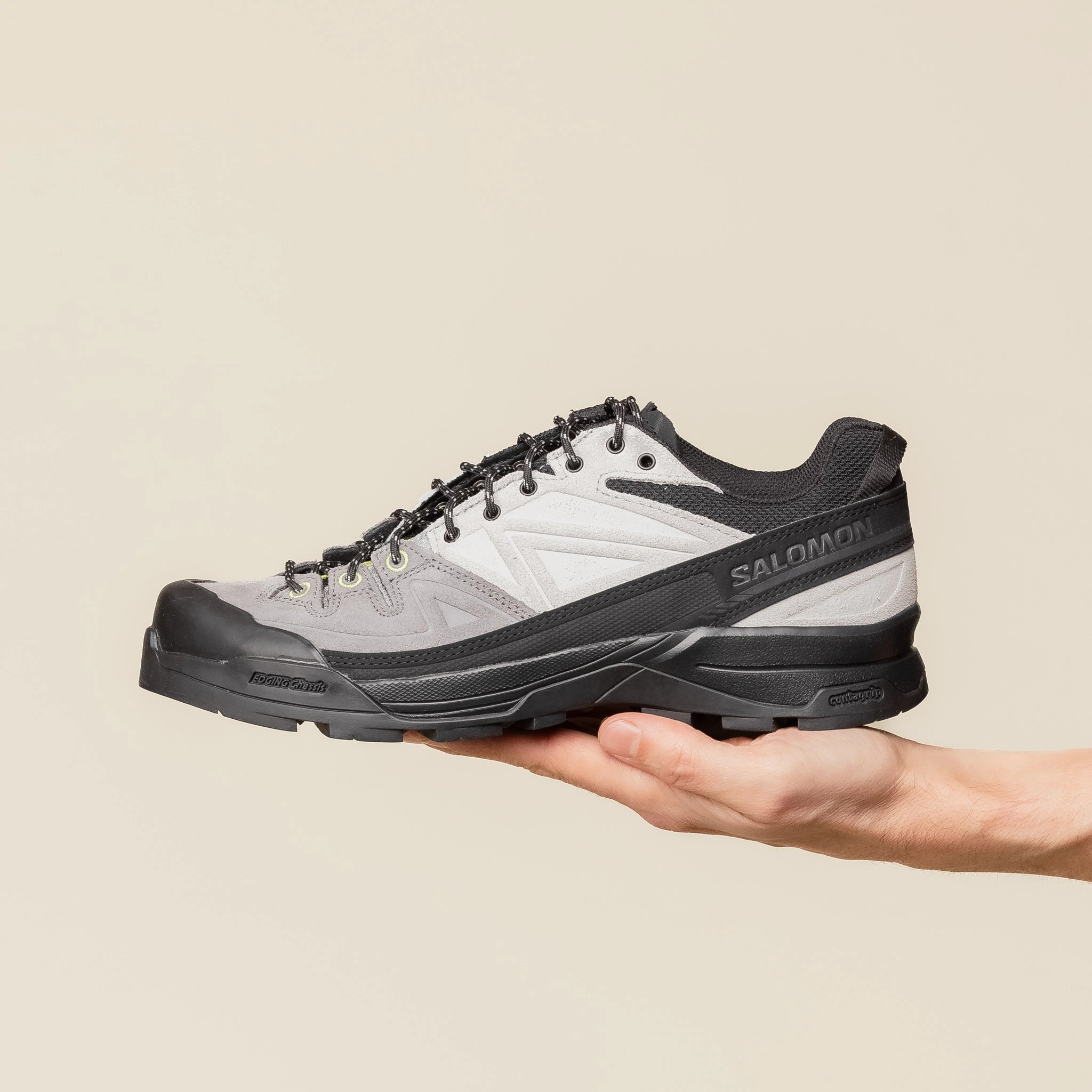 Salomon - X-ALP Leather - Black / Castlerock / Citron Outdoor Activity