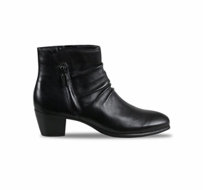 Munro Women's Elliot Boots Black Leather Fashionable Look