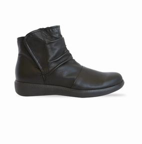 Munro Women's Scout Boots Black Leather Lace Up Work Function