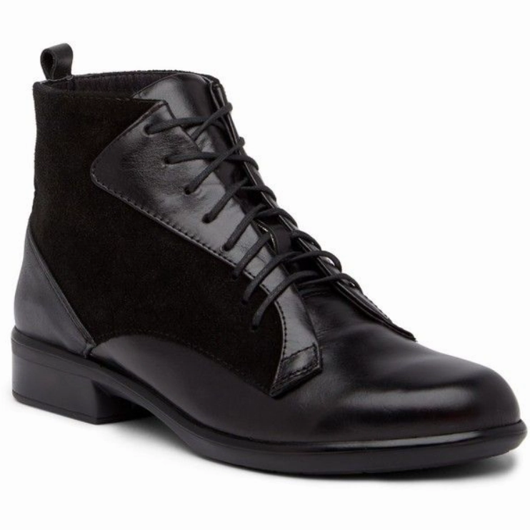 Tough Sole Snow Season Naot Women's Mistral Leather & Suede Combat Boot