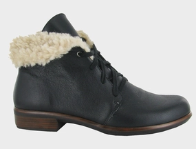 Naot Women's Pali Soft Black Leather Zip Up Style