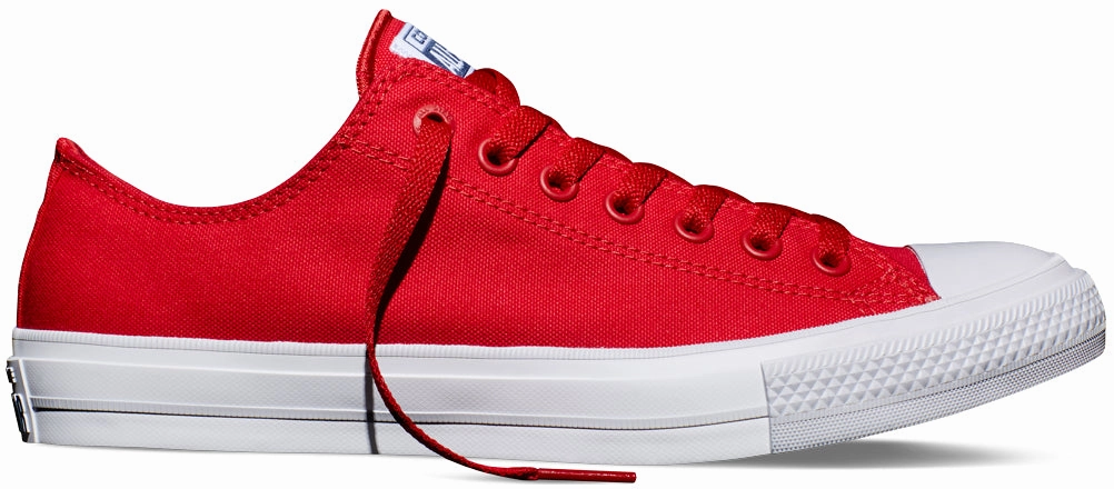 Climb Strong Converse Chuck Taylor II Low Top Salsa Red/White
