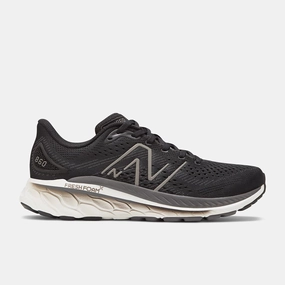 Tight Fit Clean Silhouette New Balance Men's Fresh Foam X 860v13 Black with White and Magnet