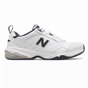 New Balance Men's MX624 Sneaker White Padded Design Ankle Support Features