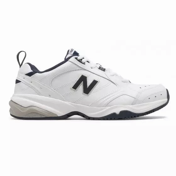New Balance Men's MX624 Sneaker White Padded Design Ankle Support Features