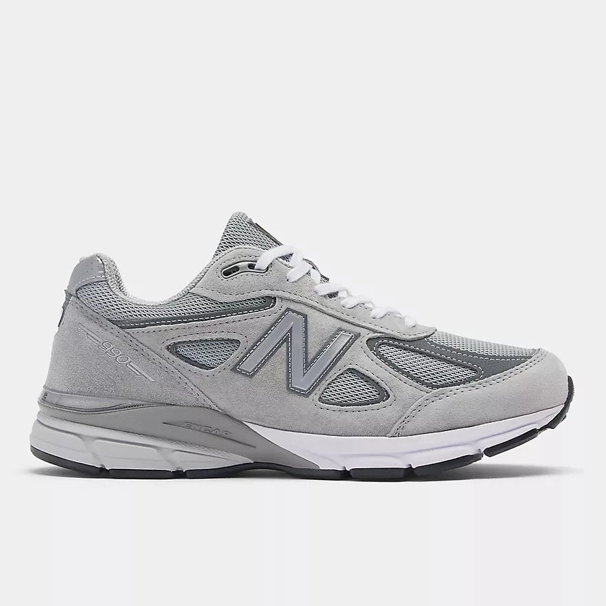 New Balance Women's 990v4 Sneaker Grey Refined Look Airflow Venting