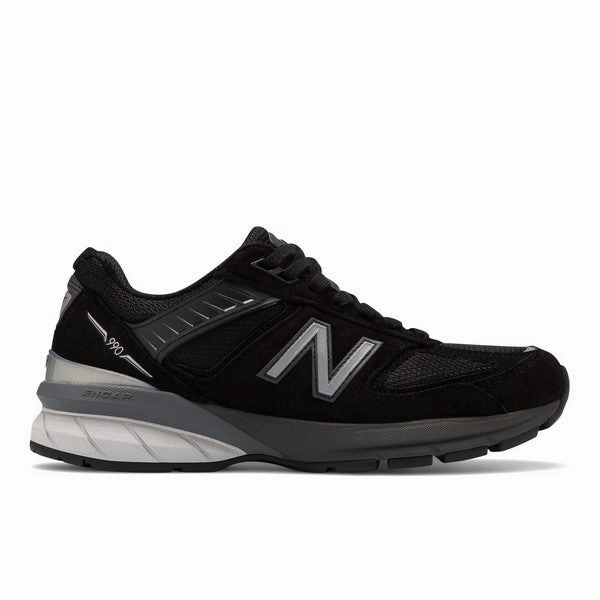 New Balance Women's 990v5 Black Snug Heel Lock All-Weather Performance