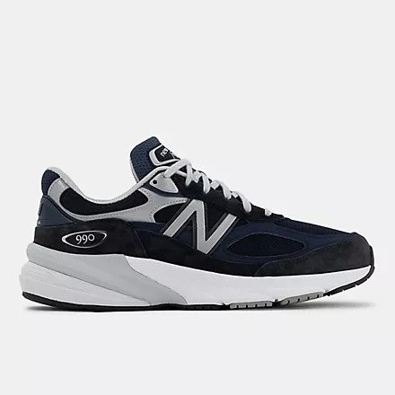 New Balance Women's 990v6 Navy with White Comfortable Padding