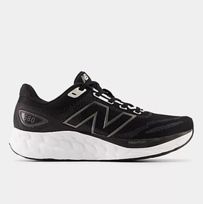 New Balance Women's Fresh Foam 680v8 Black/Light Gold Metallic/ Black Metallic Recycled Sockliner Comfort Style