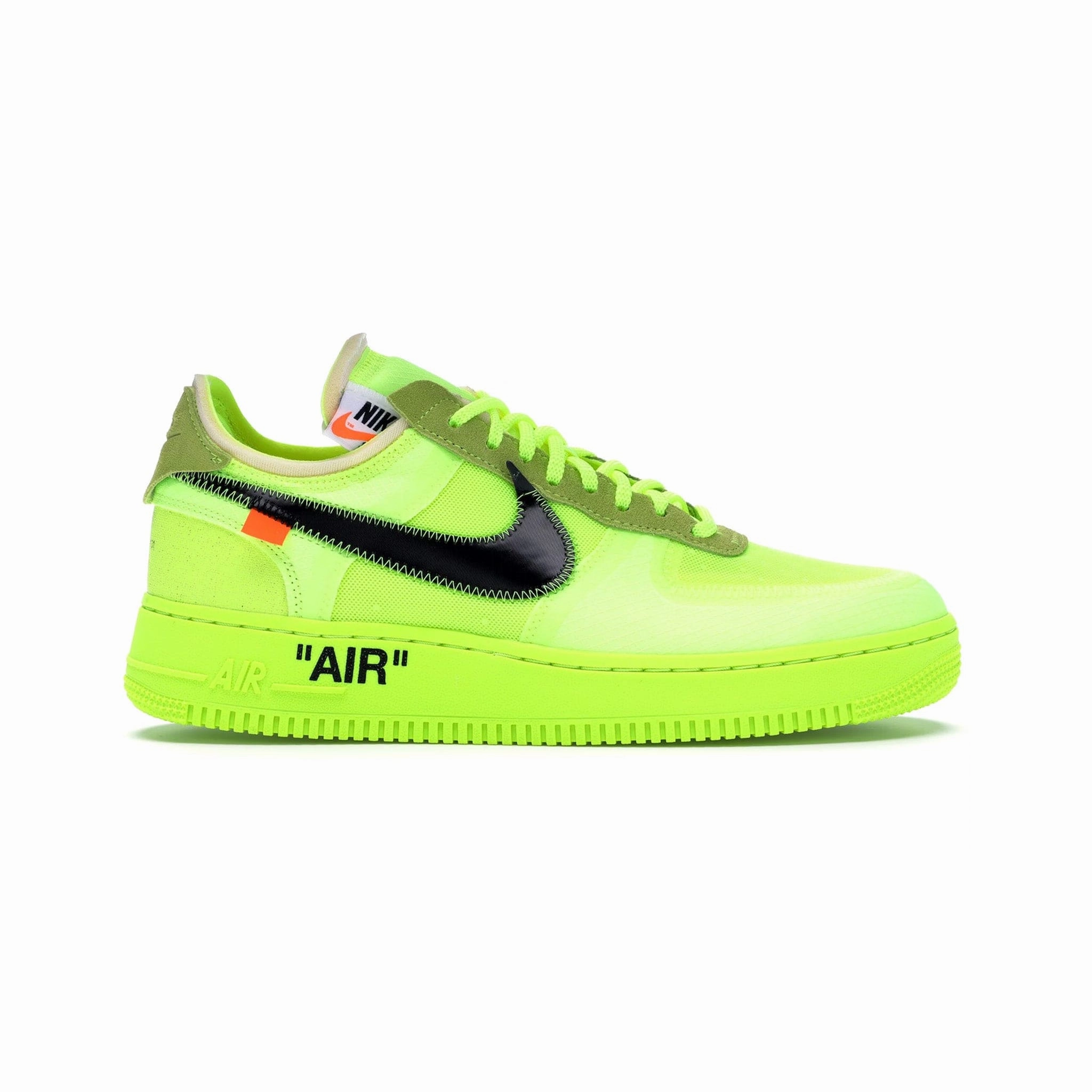 Nike Air Force 1 Low Off-White Volt Slip Resistant Traction