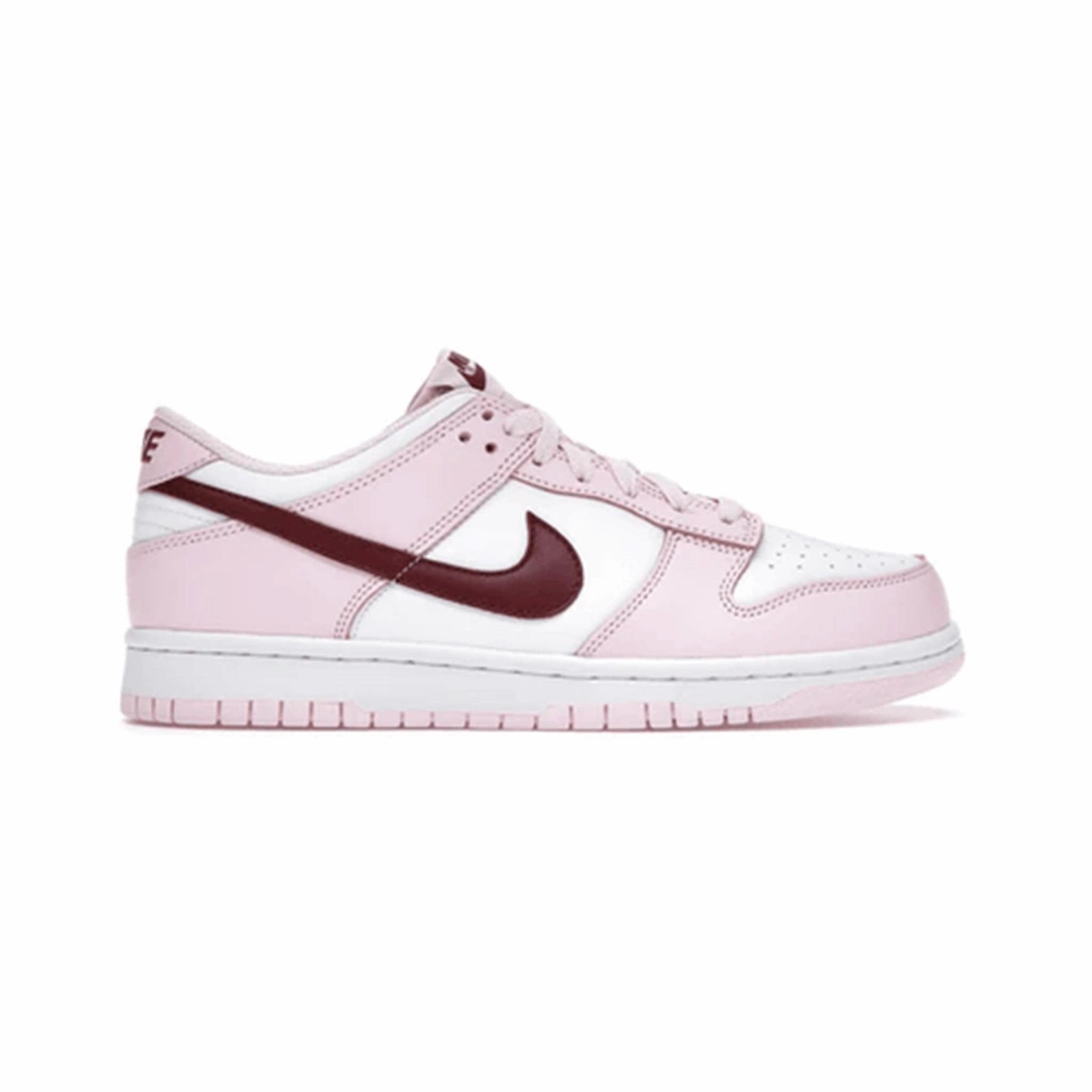 Ventilated design Nike Dunk Low Pink Foam Red White (GS)