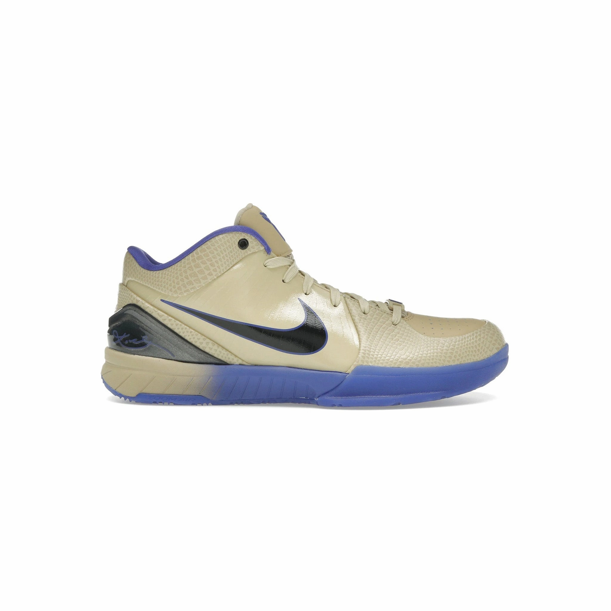 Nike Kobe 4 Protro FC Barcelona Team Gold Anti   Abrasion Elevated Sole