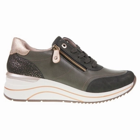 Energy Cell Impact-absorbing design Remonte Women's Eleni Sneaker Forrest/Antibrass/Moor/Ginger