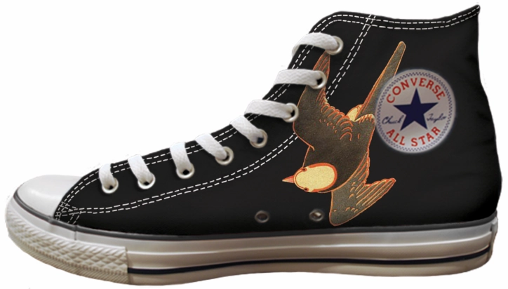 Story Glow Mesh Baggins Original Hi Tops Woodblock Bird