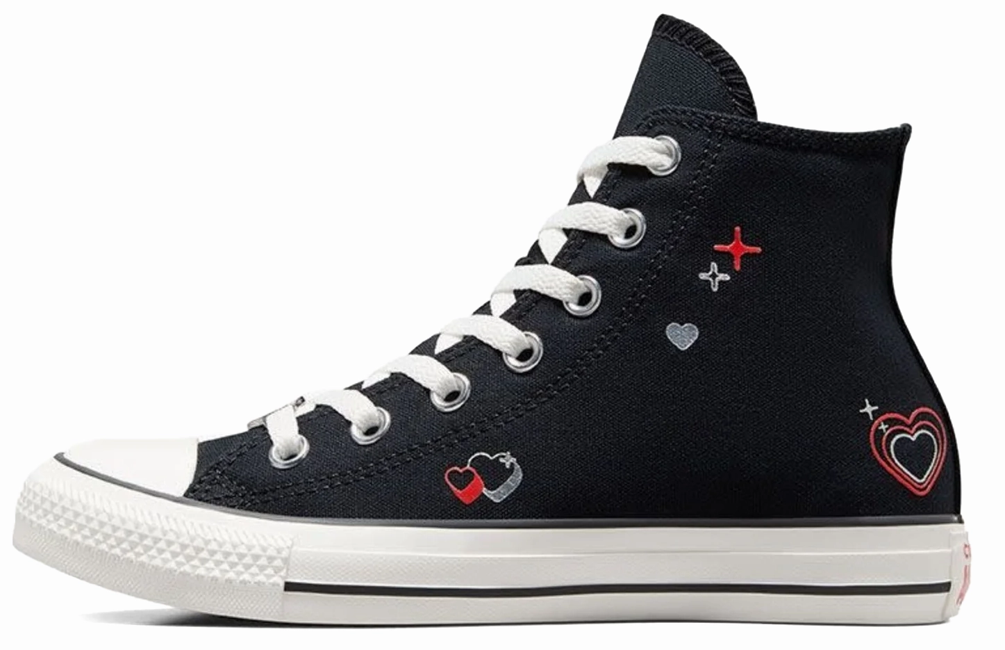 Converse Womens Chuck Taylor All Star Hi Top Black/Vintage White Cool Pop