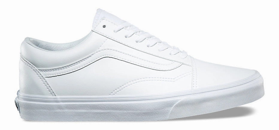Street Glow waterproof Vans Old Skool (Classic Tumble) True White