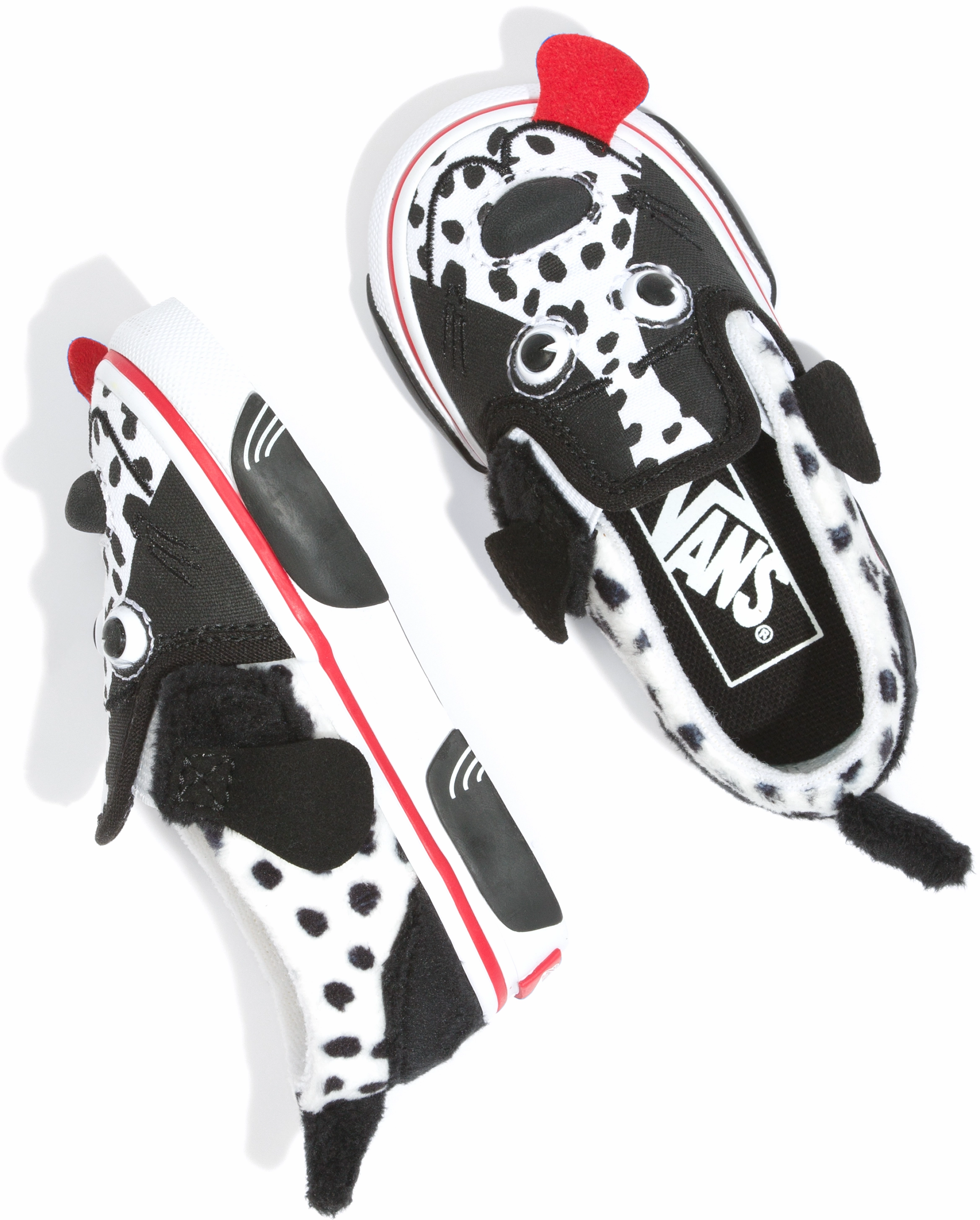 Canvas Cool Vans Youth Dog Slip Dalmation Black/White