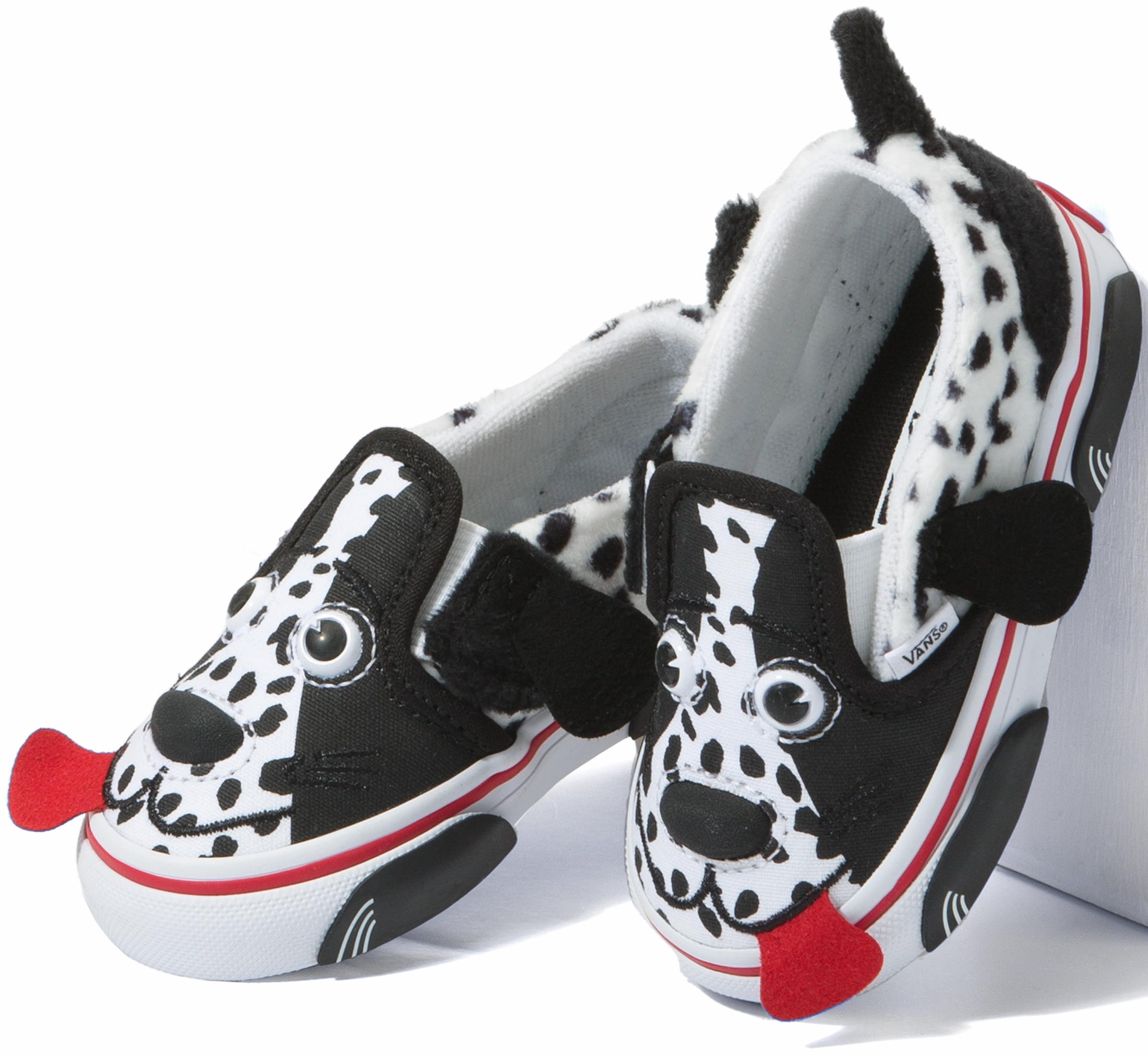 Coastal vibe Autumn Cool Vans Youth Dog Slip Dalmation Black/White