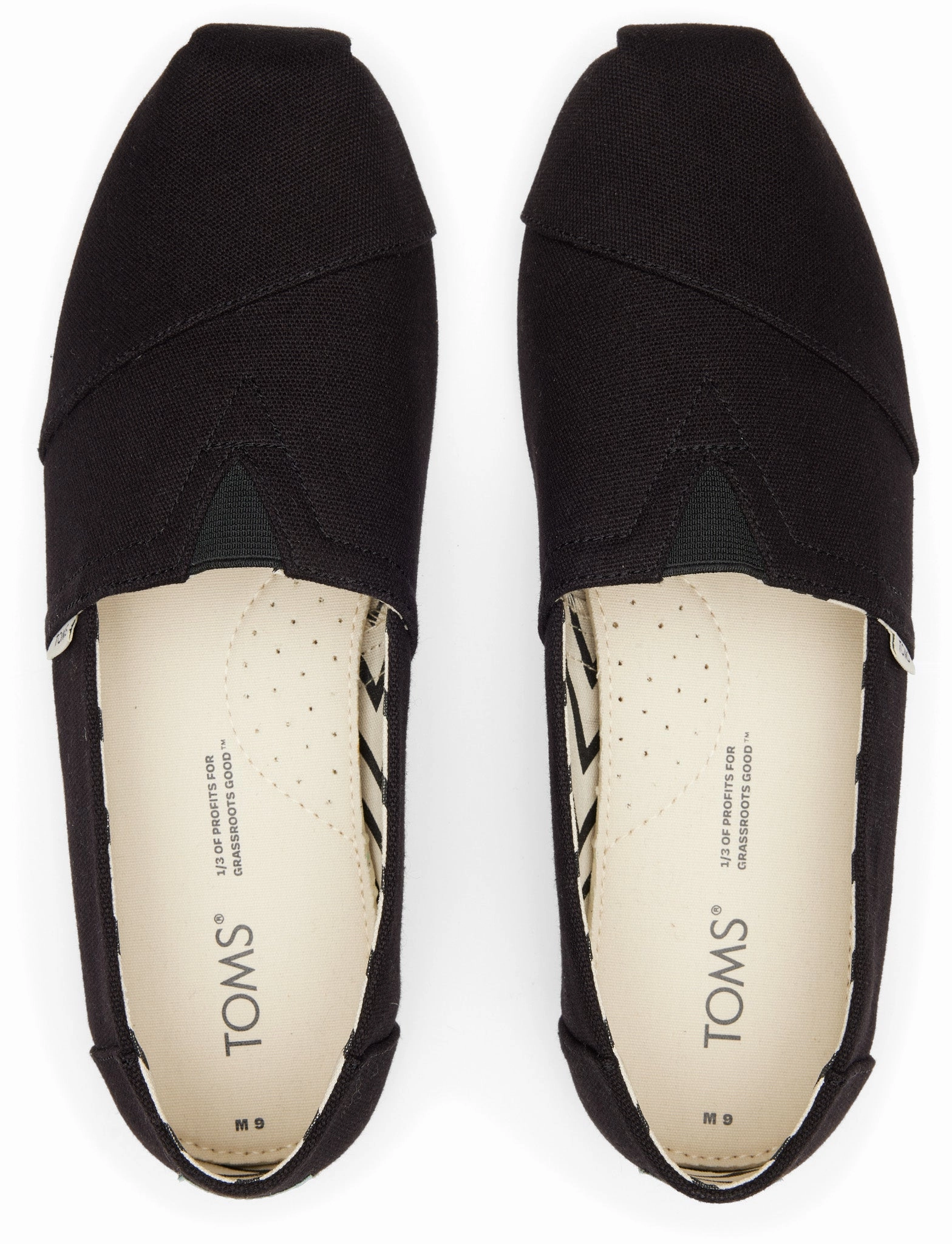 Men's Alpargata Classic - Black/Black Canvas Relax On The Go Easy Walk