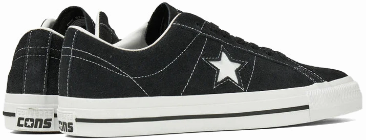 Free Pace Converse One Star Pro Suede Low Top Black/Black/White